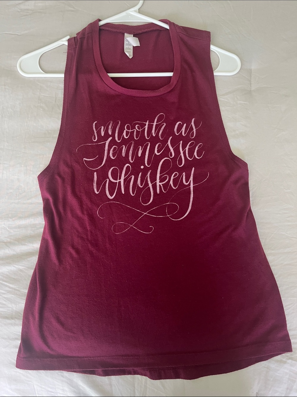 Bella Canvas Burgundy "Smooth as Tennessee Whiskey" Tank
